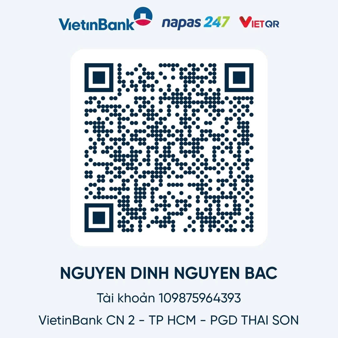 Buy me a coffee — VietQR (VietinBank, NGUYEN DINH NGUYEN BAC)